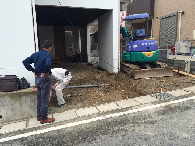 駐車場の勾配確認！