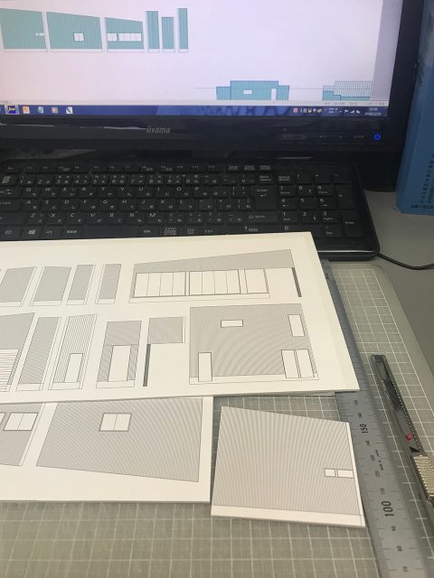 建築模型作成開始