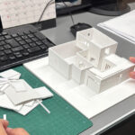 建築模型作成中