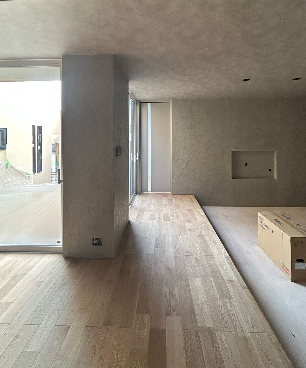 中庭のあるコの字型プラン